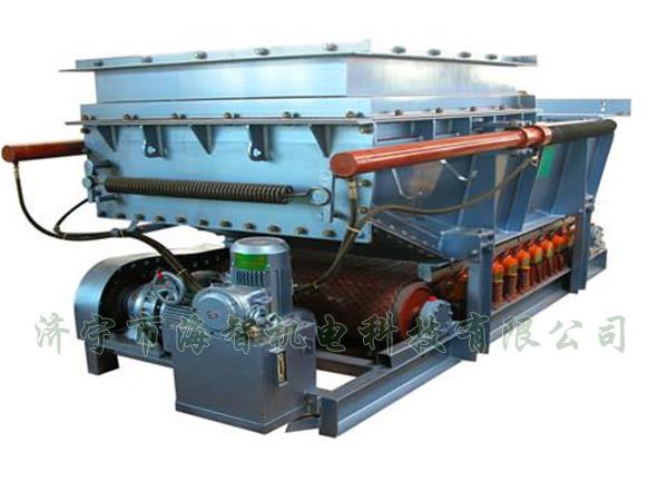 它將帶式（甲帶）給料機(jī)的手動(dòng)檢修閘門改為電動(dòng)、液動(dòng)或氣動(dòng)控制閥門，增大了閘門推力